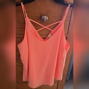 🧡💋Japna Coral Strappy Camisole, Worn Once, S